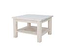Rustikální konferenční stolek Classic Wood WHITE MES06A
