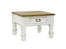 Rustikální konferenční stolek Classic Wood WHITE MES08A