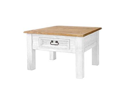 Rustikální konferenční stolek Classic Wood WHITE MES08B