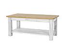 Rustikální konferenční stolek Classic Wood WHITE MES14A