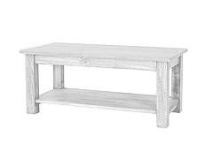 Rustikální konferenční stolek Classic Wood WHITE MES14A SKLADEM