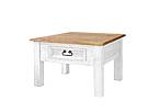 Rustikální konferenční stolek POPRAD WHITE MES08B