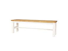 Rustikální lavice Classic Wood WHITE SIL20