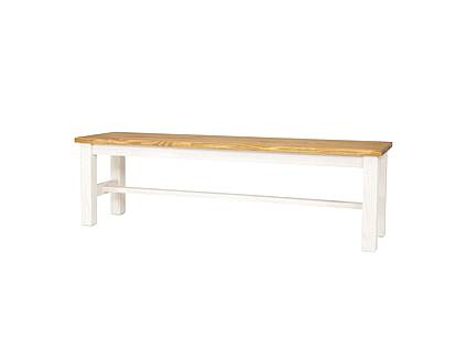 Rustikální lavice Classic Wood WHITE SIL20