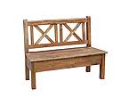 Rustikální lavice z masivu MEXICANA BAX25 120 cm lak