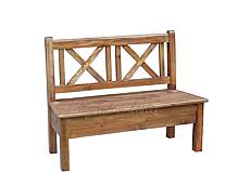 Rustikální lavice z masivu MEXICANA BAX25 120 cm lak