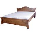 Rustikální manželská postel ALBA bez předního čela - 160 x 200 cm, Ořech
