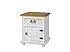 Rustikální noční stolek Classic Wood WHITE COM115