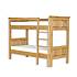 Rustikální patrová postel Classic Wood ACC07 z masivu