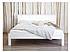 Rustikální postel Classic Wood WHITE ACC01 90X200 cm