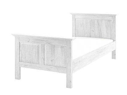 Rustikální postel Classic Wood WHITE ACC02 90X200 cm