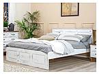 Rustikální postel Classic Wood WHITE ACC03 160X200 cm