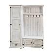 Rustikální předsíňová stěna Classic Wood WHITE GAB04