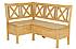 Rustikální rohová lavice Classic Wood SIL19 150x210 cm, levá