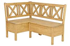 Rustikální rohová lavice Classic Wood SIL19 150x210 cm