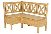 Rustikální rohová lavice Classic Wood SIL19 150x230 cm