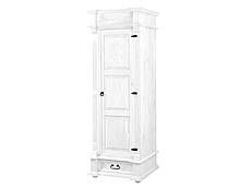 Rustikální šatní skříň Classic Wood WHITE SZY05/A
