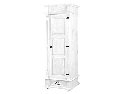Rustikální šatní skříň Classic Wood WHITE SZY05/B