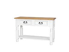 Rustikální stolek Classic Wood WHITE MES09