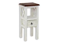 Rustikální stolek POPRAD WHITE MES10