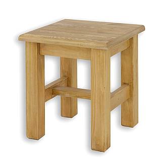 Rustikální taburet Classic Wood SIL21