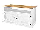 Rustikální TV stolek Classic Wood WHITE RTV02