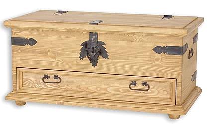 Rustikální úložná truhla Classic Wood COS15