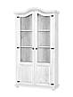 Rustikální vitrína Classic Wood WHITE VIT112