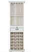 Rustikální vitrína Classic Wood WHITE VIT14