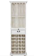 Rustikální vitrína Classic Wood WHITE VIT14