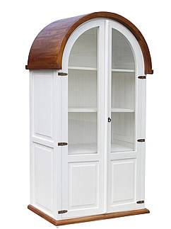 Rustikální vitrína SWEET HOME ZIV27 oblouková