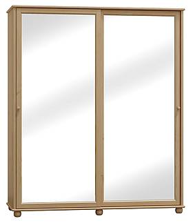 Šatní skříň z masivu s posuvnými dveřmi Nikolas SZ81, 90 cm, dub