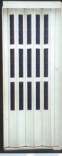 Shrnovací dveře dřevěné 359 bílé 60 x 197