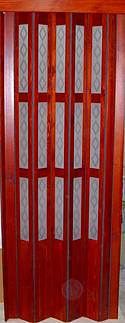 Shrnovací dveře dřevěné 359 mahagon 60 x 197