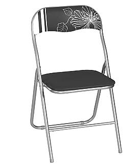 Skládací židlička LOWERY černá