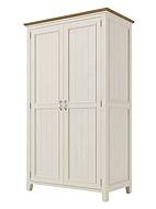 Skříň LEVANDE AIR W2P z masivu policová krémová