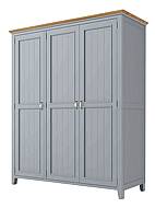 Skříň LEVANDE AIR W3P: šedomodrá