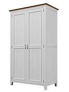 Skříň LEVANDE SLIM W2P kombinovaná: bílá