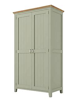 Skříň LEVANDE SLIM W2P z masivu policová: olivová