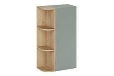 Skříňka do koupelny ASTER zelená/dub cremona s regálem