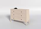 Šuplíková komoda z masivu MAROKO KT1 přírodní buk