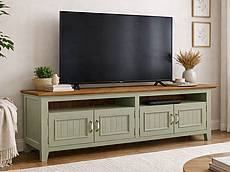 TV stolek LEVANDE AIR K5P z masivu olivový