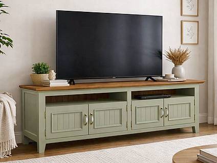 TV stolek LEVANDE AIR K5P z masivu olivový