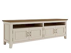 TV stolek LEVANDE K5P z masivu krémový