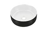 Umyvadlo na desku SIMPLE 8 - WHITE/BLACK - 36 cm