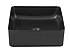 Umyvadlo na desku Slim Black 37 cm
