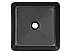 Umyvadlo na desku Slim Black 37 cm