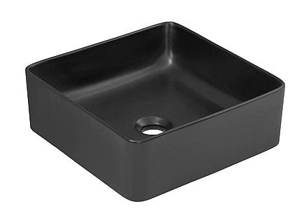 Umyvadlo na desku Slim Black 37 cm