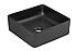 Umyvadlo na desku SLIM I BLACK - 37 CM