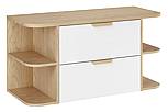 Umyvadlová skříňka ASTER 100 cm bílá/dub cremona s regály